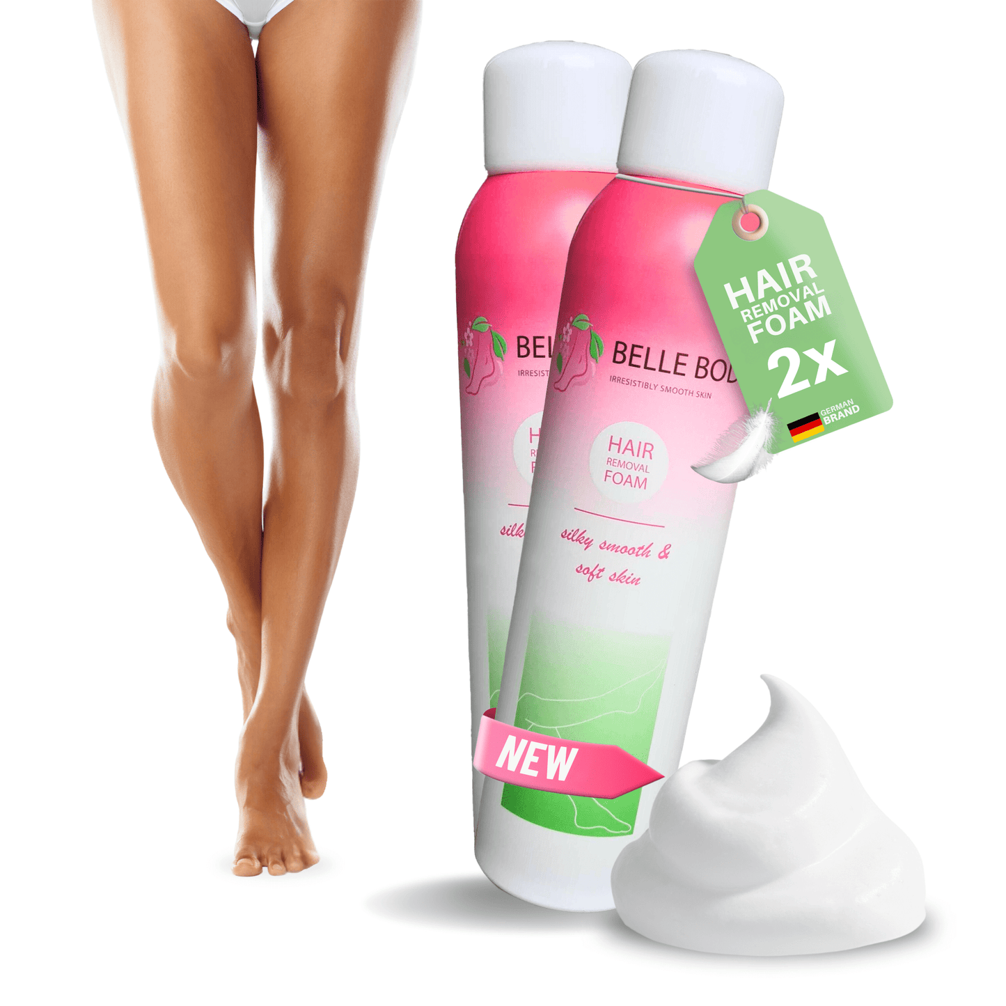 Belle Body hair removal foam
