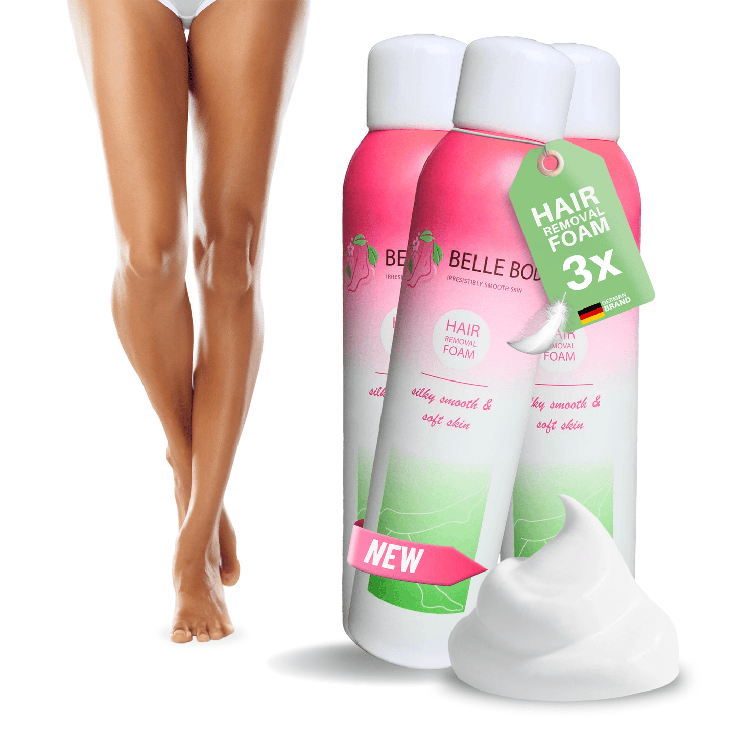 Belle Body hair removal foam