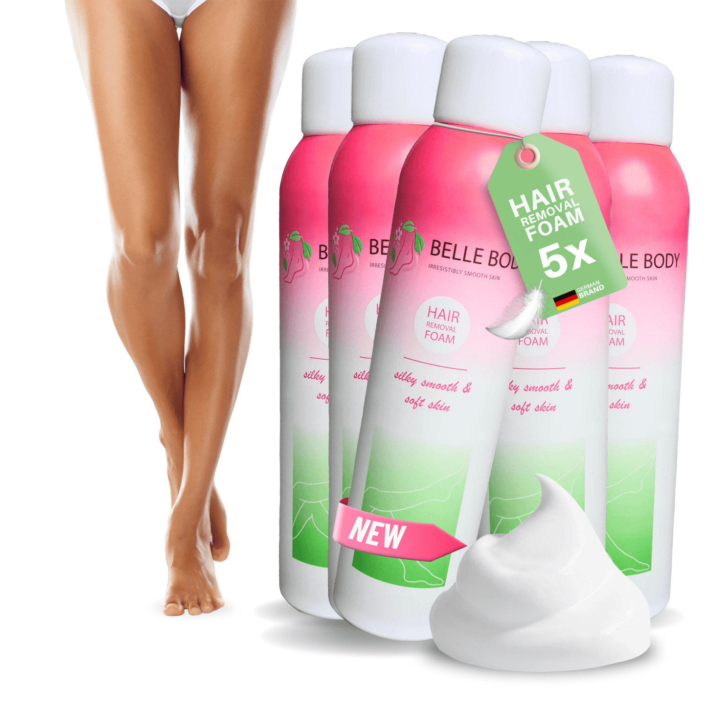 Belle Body hair removal foam
