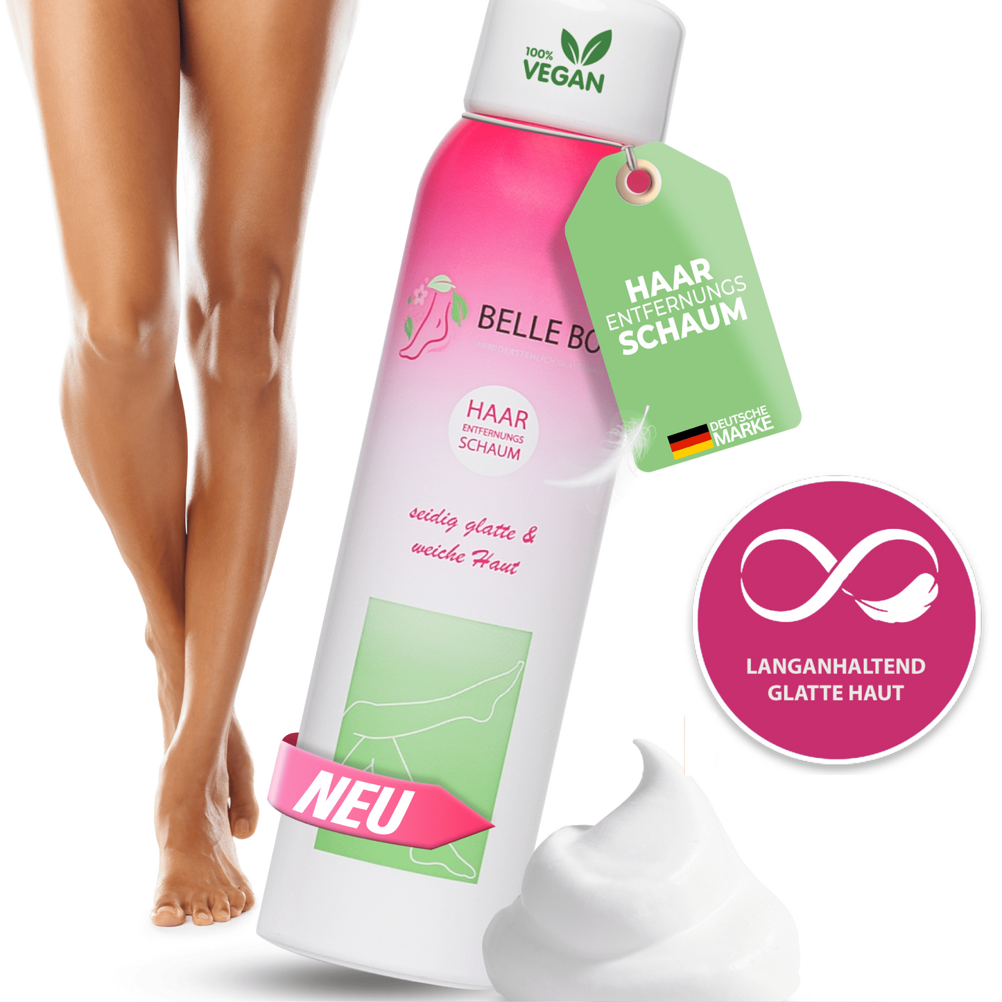 Belle Body hair removal foam